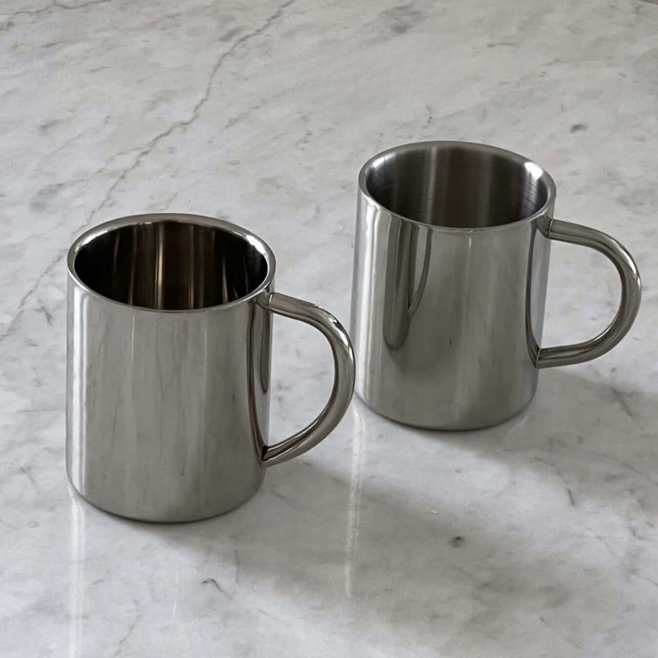 Glossy Stainless Steel Cups