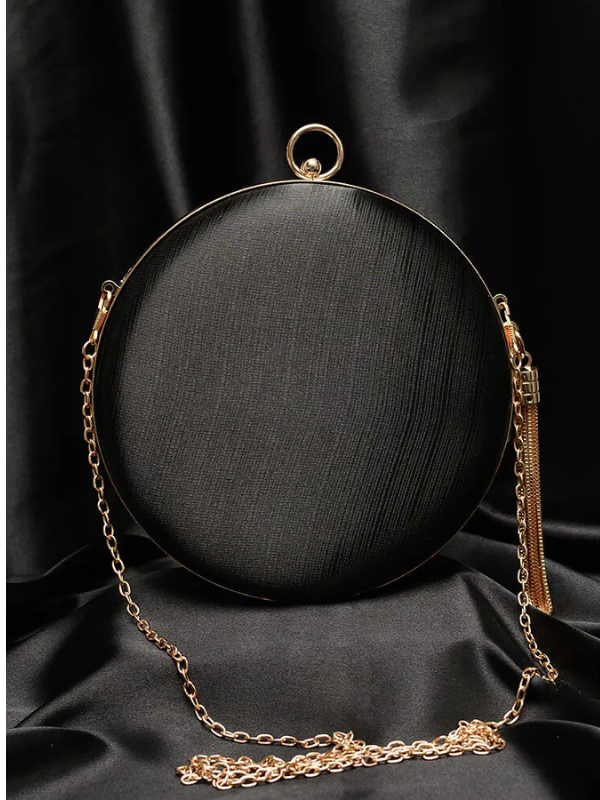 Annelle Satin Tassel Mini Bag Gold