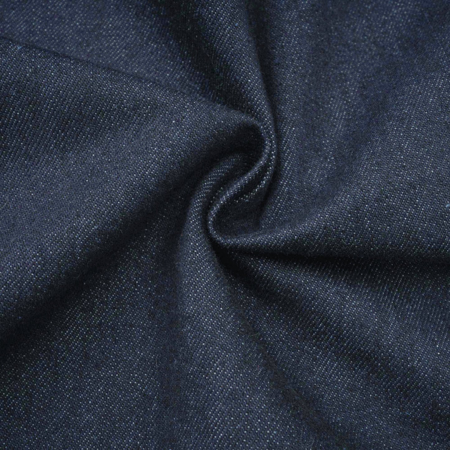 Mirabel dark-blue contrast-stitch denim mini dress