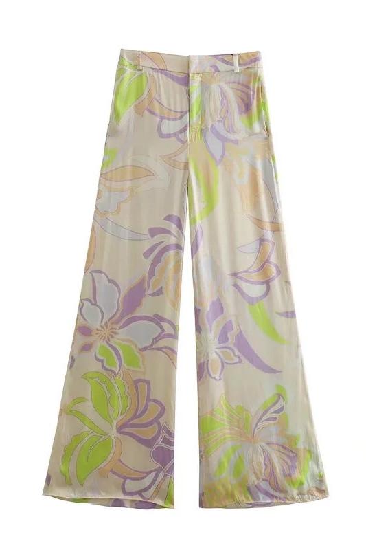 Flow Printed Blouse Set-Sunfere