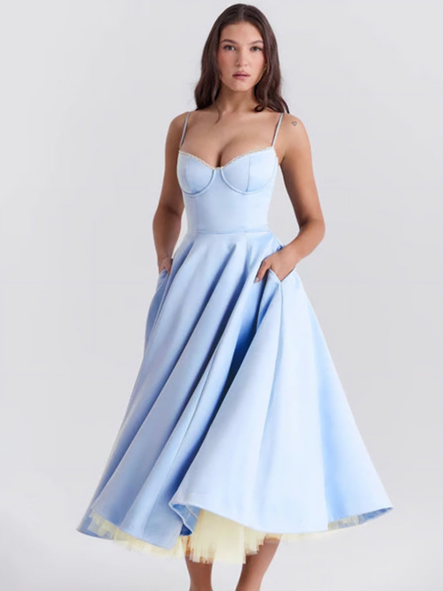 Voluminous Midi Dress
