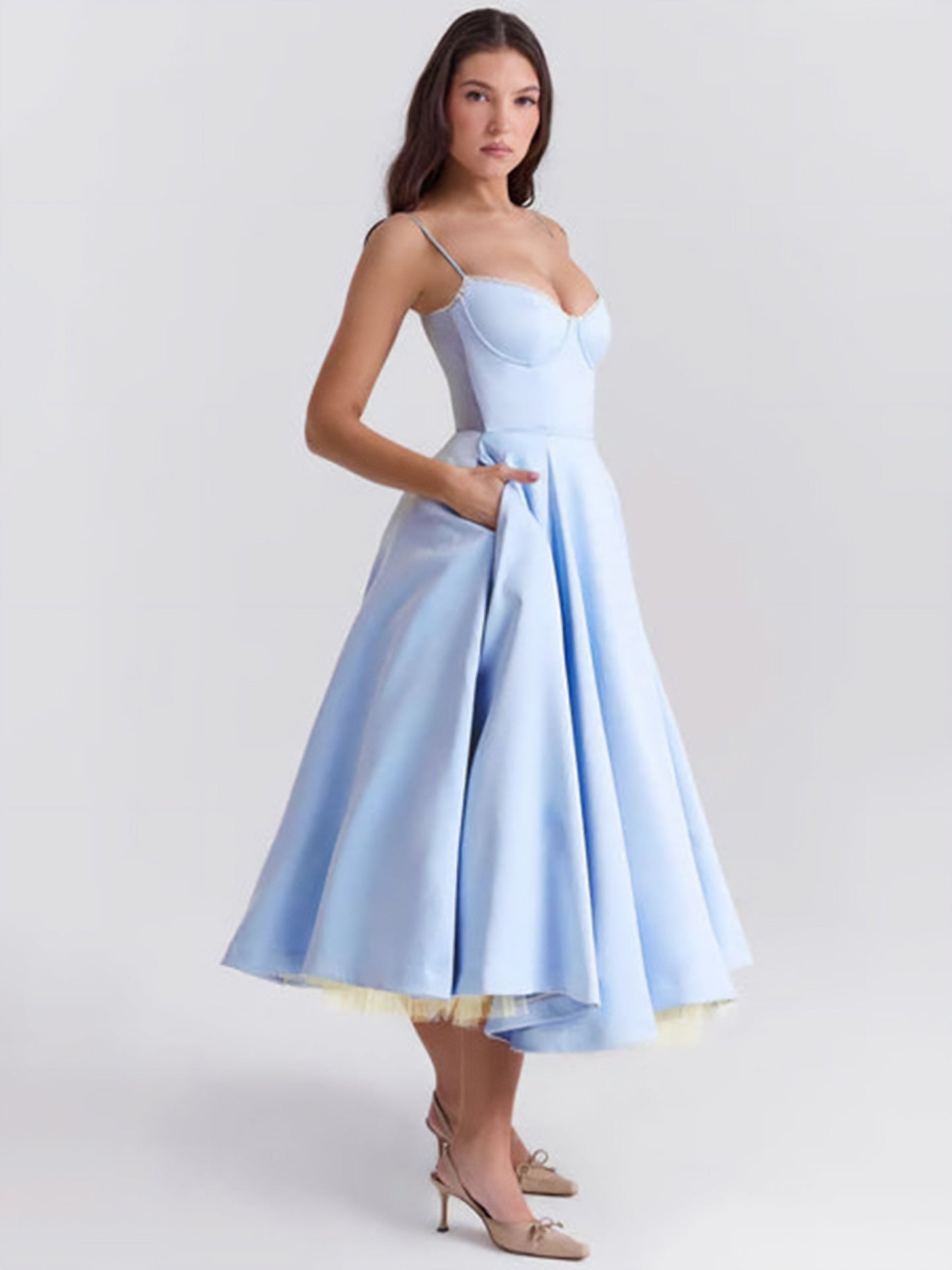 Voluminous Midi Dress