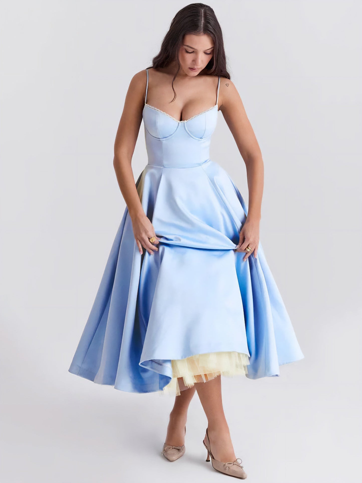 Voluminous Midi Dress