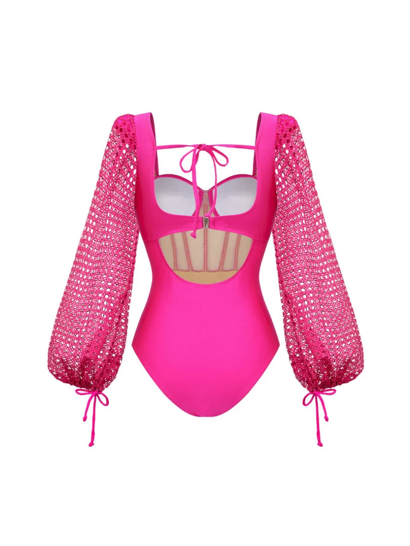 Stylish Mesh Swimsuit