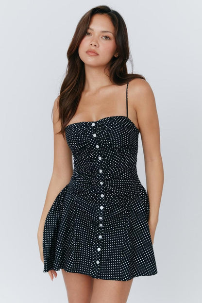 Tess Polka Dots Cami Mini Dress