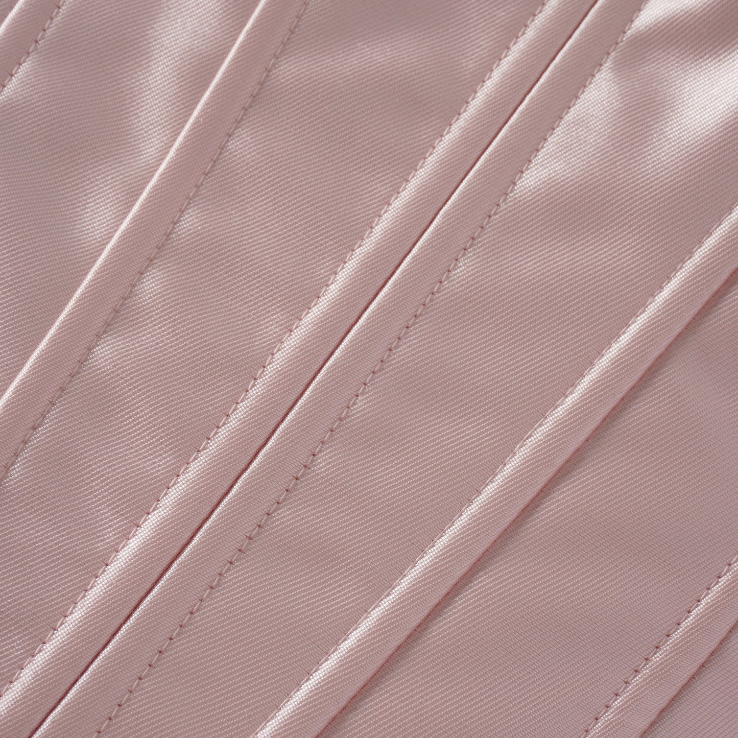 Laurine Pink Ruffled Satin Mini Dress