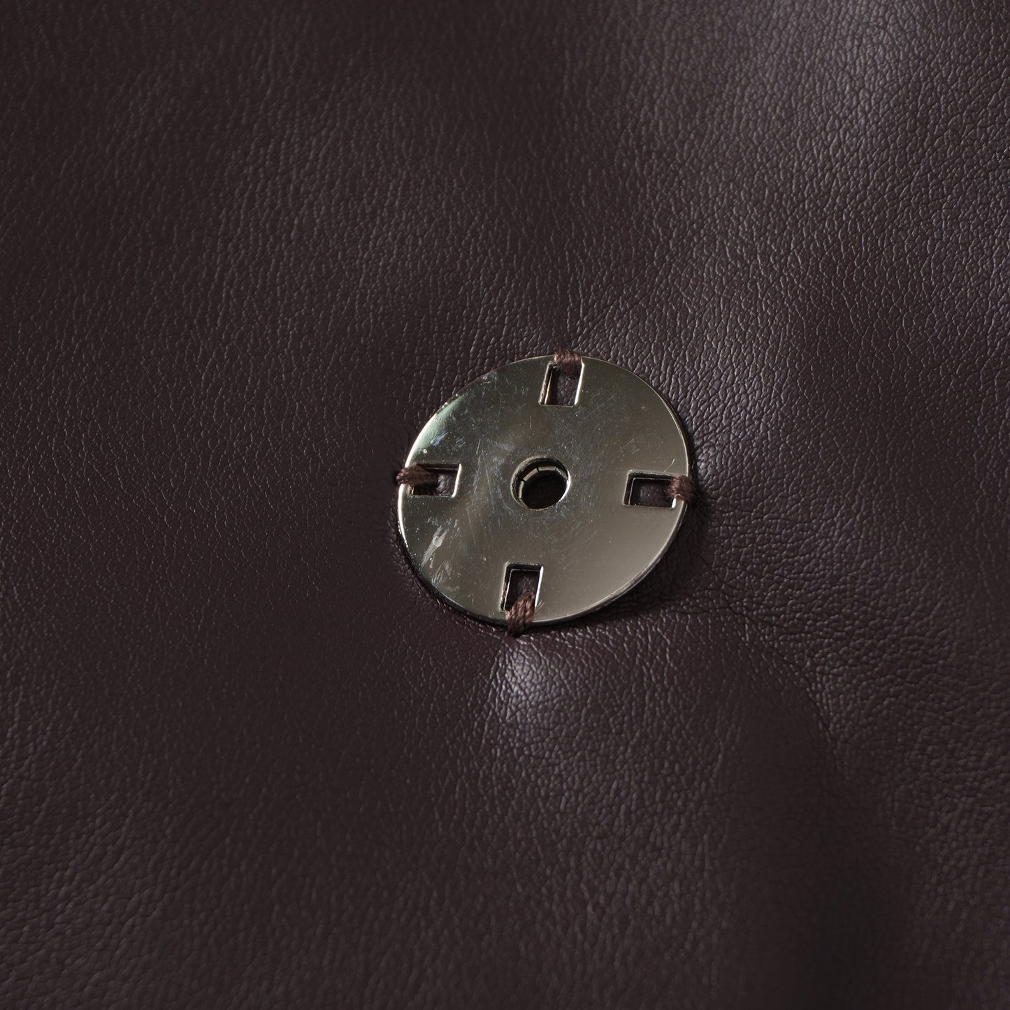 Solange Brown Leather Mini Blazer Dress