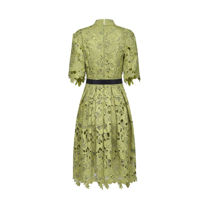 Valérie cut-out embroidered mini dress