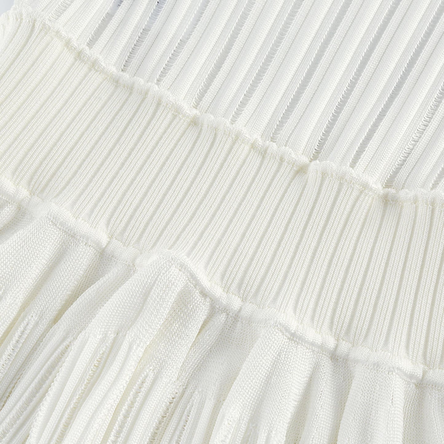 Noémie white cut-out pleated mini dress