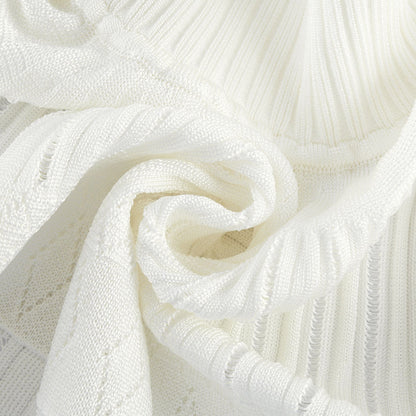 Noémie white cut-out pleated mini dress