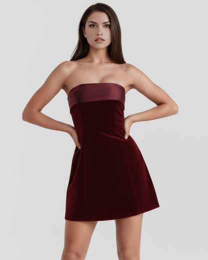 Chic Strapless Mini Corset Dress – Backless Bustier Party Dress for Night Out