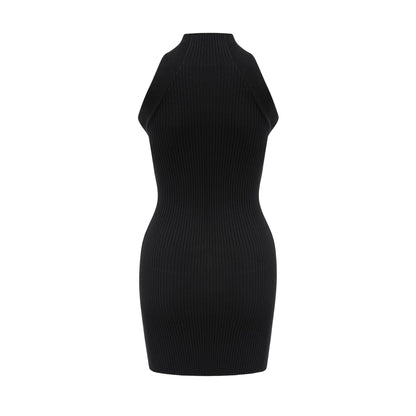 Émilie twist-detail cut-out mini dress