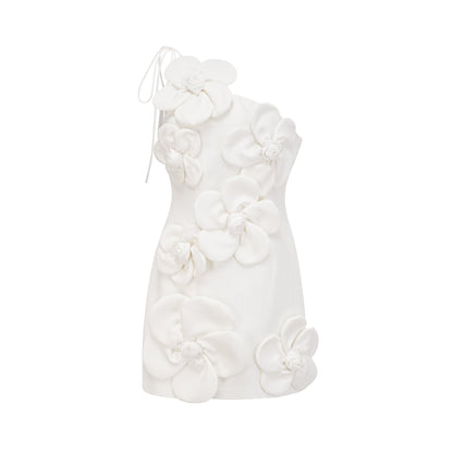 Liane White Floral Off-Shoulder Mini Dress