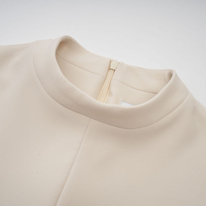 Chloé cream-white fitted mini dress