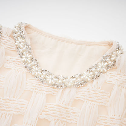 Bernadette interwoven embellished mini dress