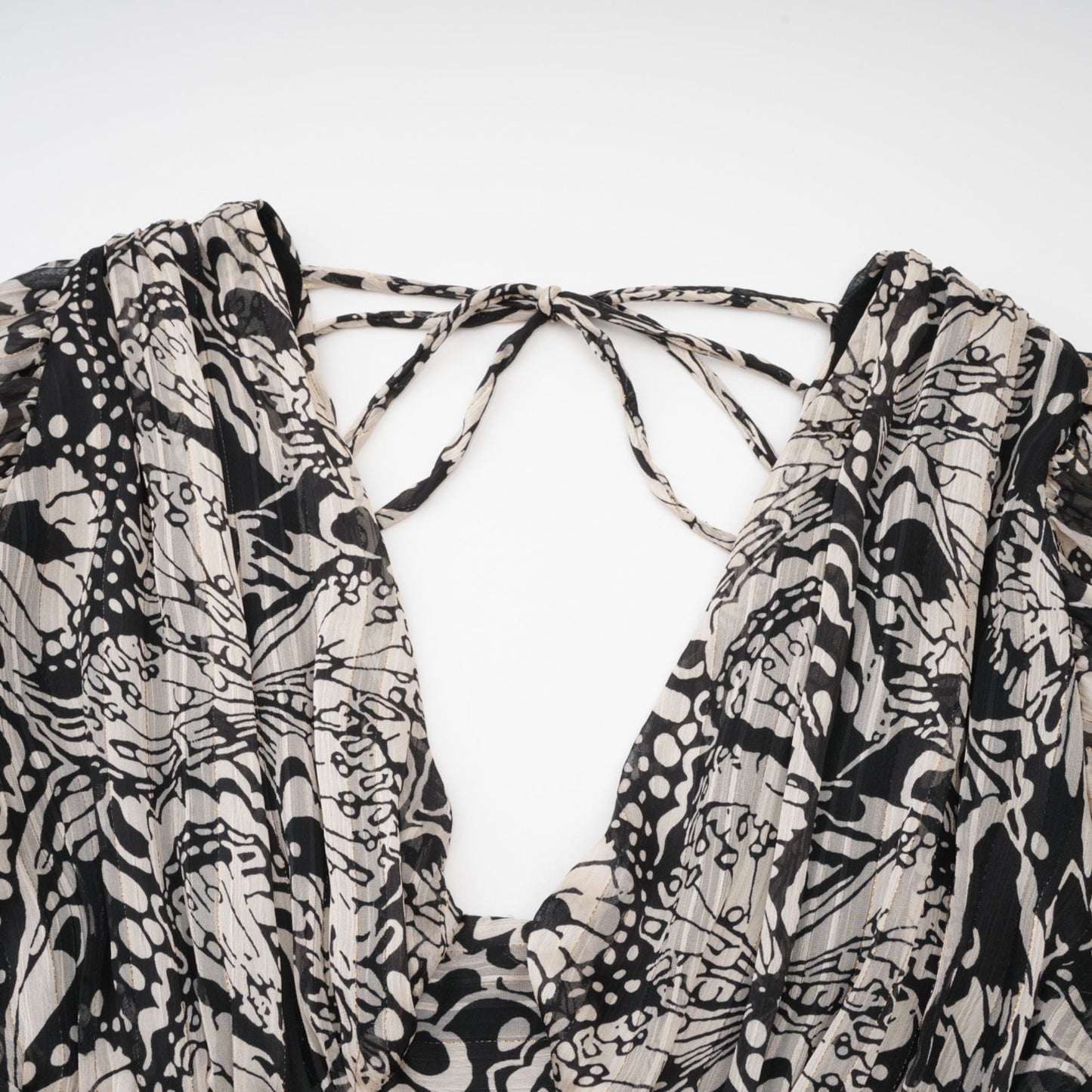 Perrine pattern-print V-neck mini dress