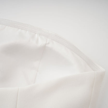 Mélanie White Corset Dress & Mesh Skirt Set
