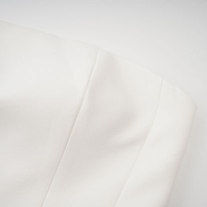 Mélanie White Corset Dress & Mesh Skirt Set