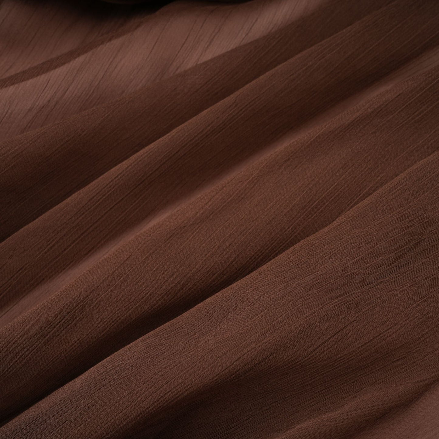 Jade Brown Ruched Tulle Mini Dress