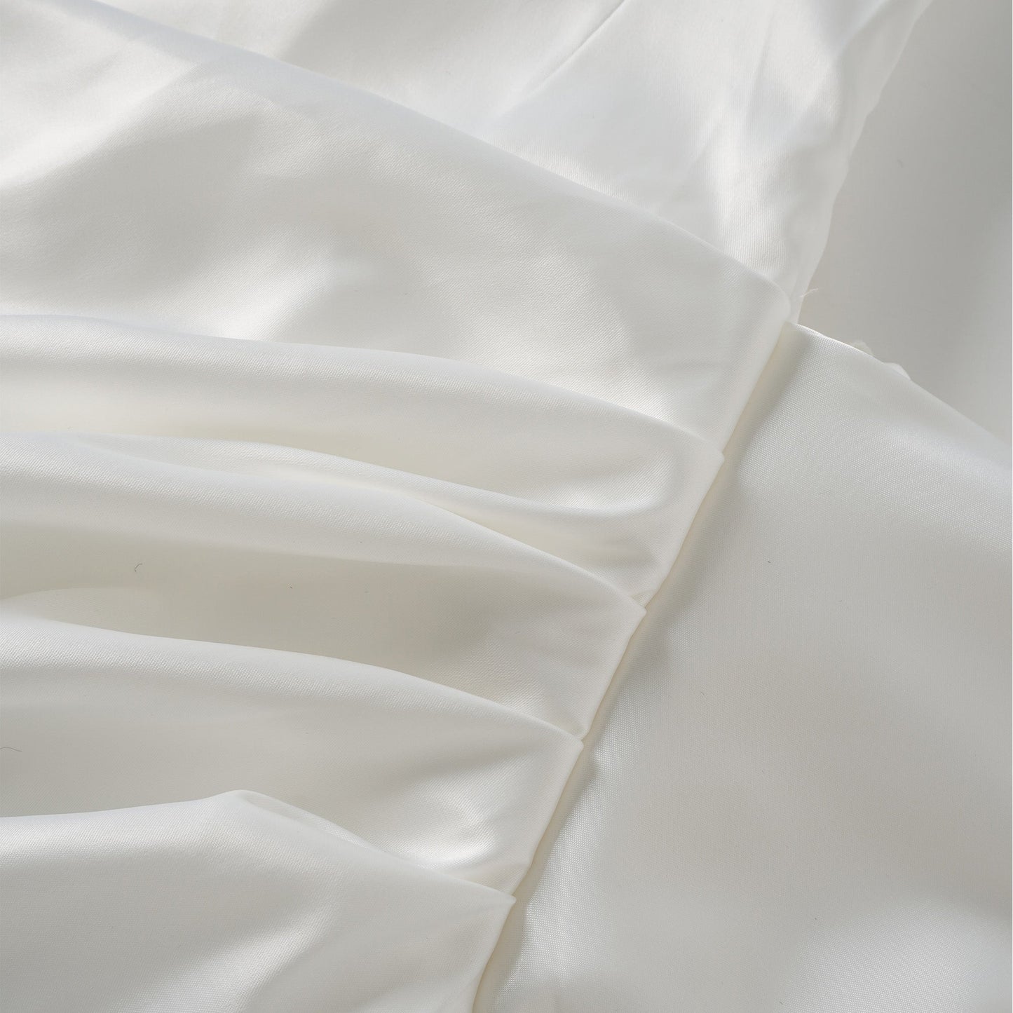 Zenina White Ruched Ribbon Detail Mini Dress