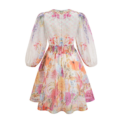 Axelle floral-print mini dress