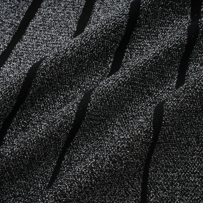 Anouk black glittered flared mini dress