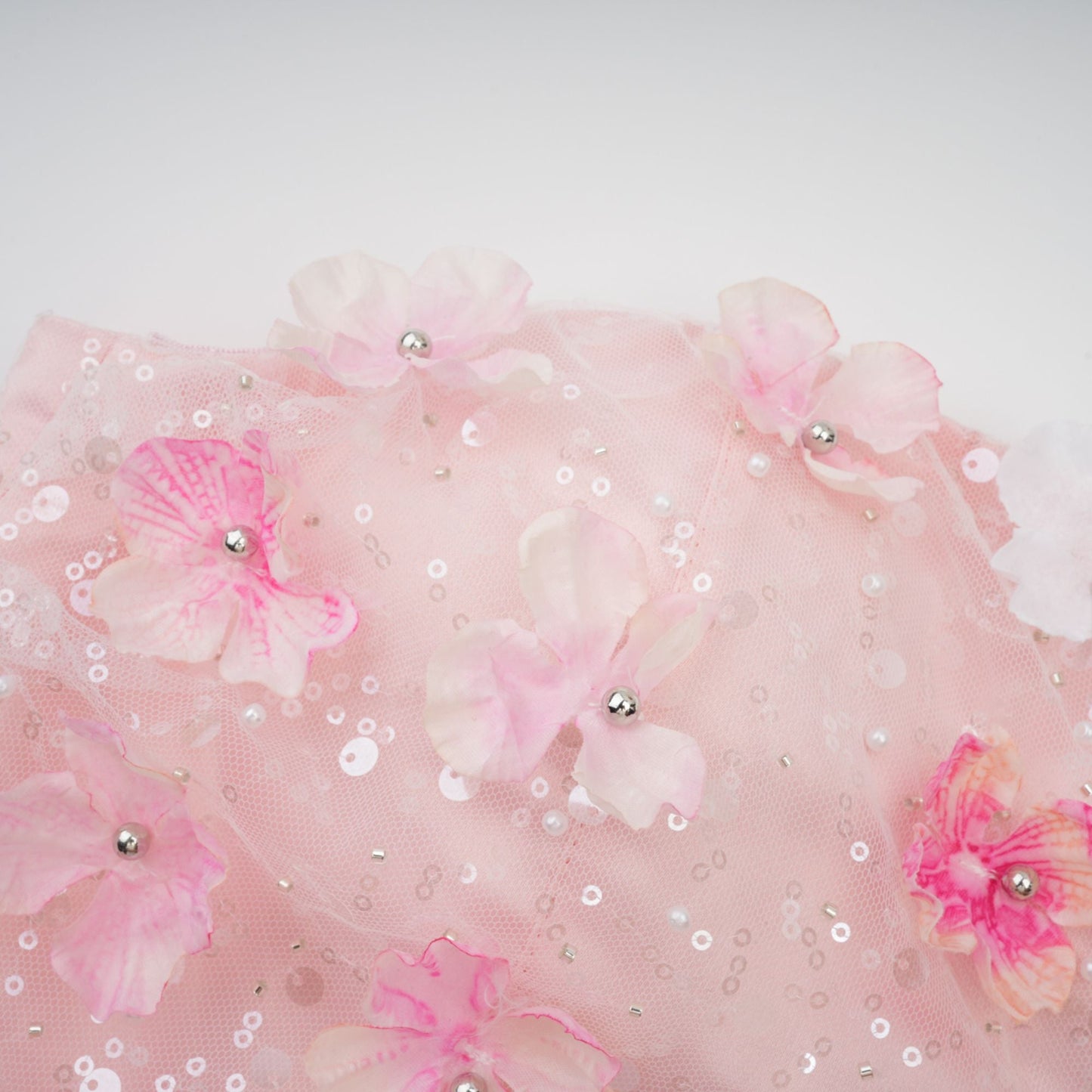 Lilou 3d-petal puffy mini dress