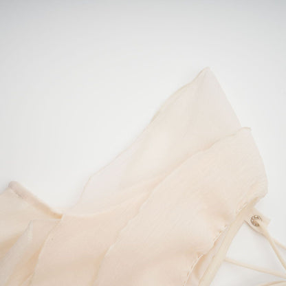 Hélène faux-flower layered ruffled mini dress
