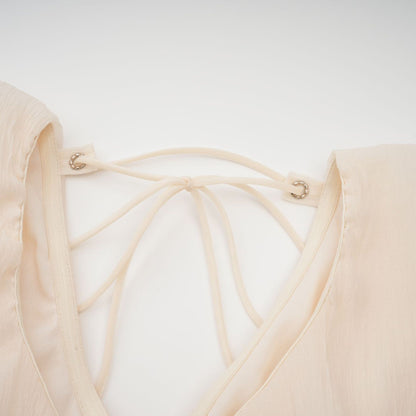 Hélène faux-flower layered ruffled mini dress