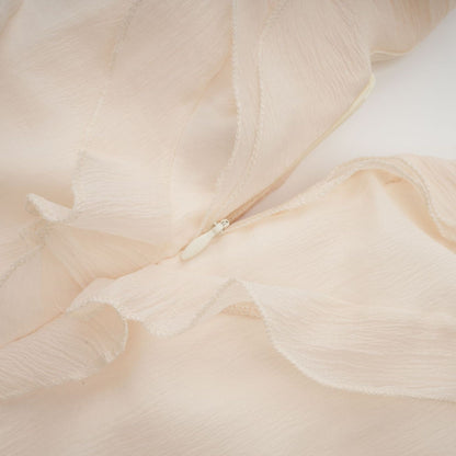 Hélène faux-flower layered ruffled mini dress