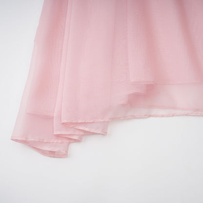 Avril pink bow draped slip mini dress