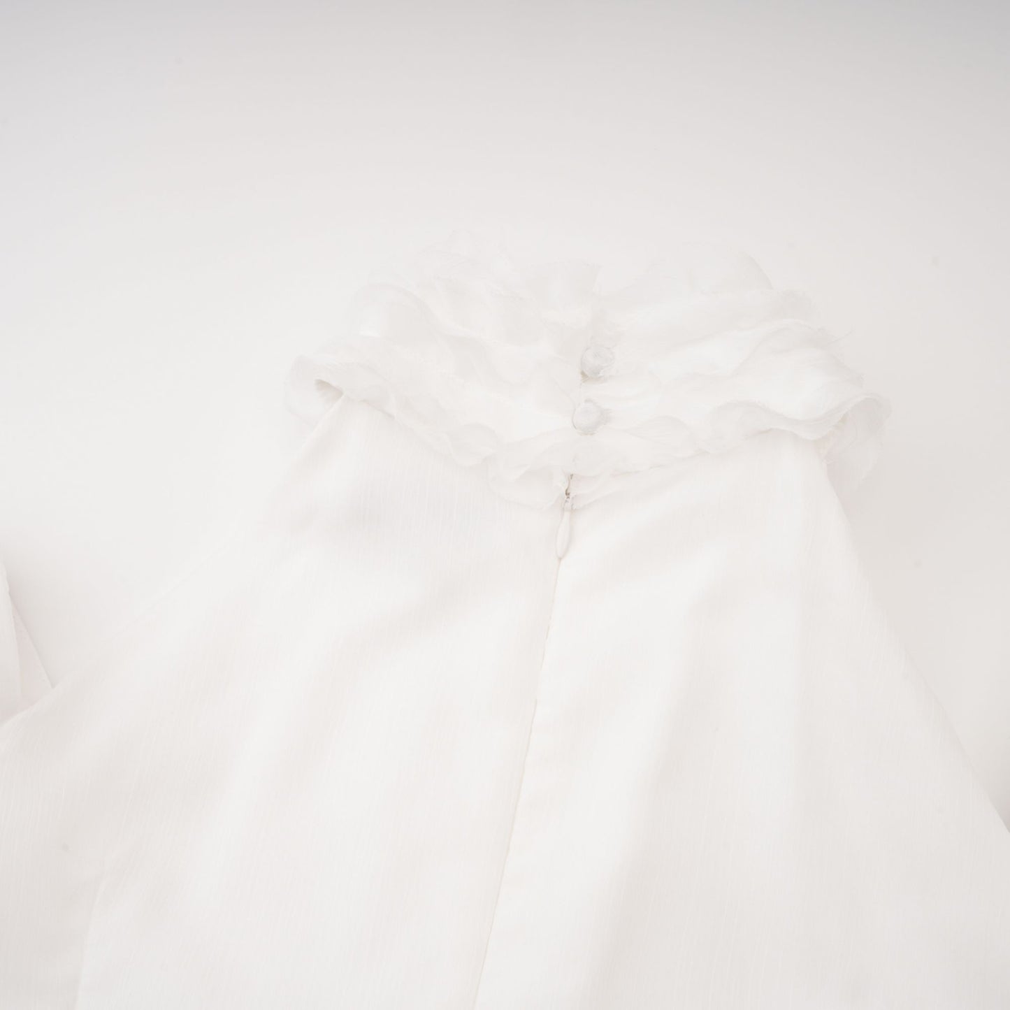Déotille White Asymmetrical Ruched Mini Dress