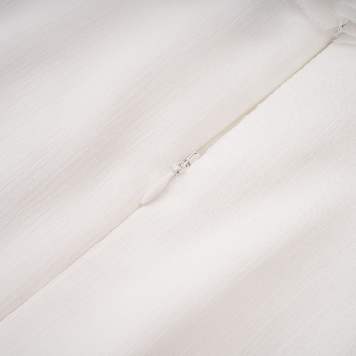 Déotille White Asymmetrical Ruched Mini Dress