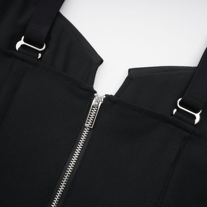 Jaina black hook & eye pocket dress