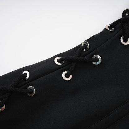 Jaina black hook & eye pocket dress