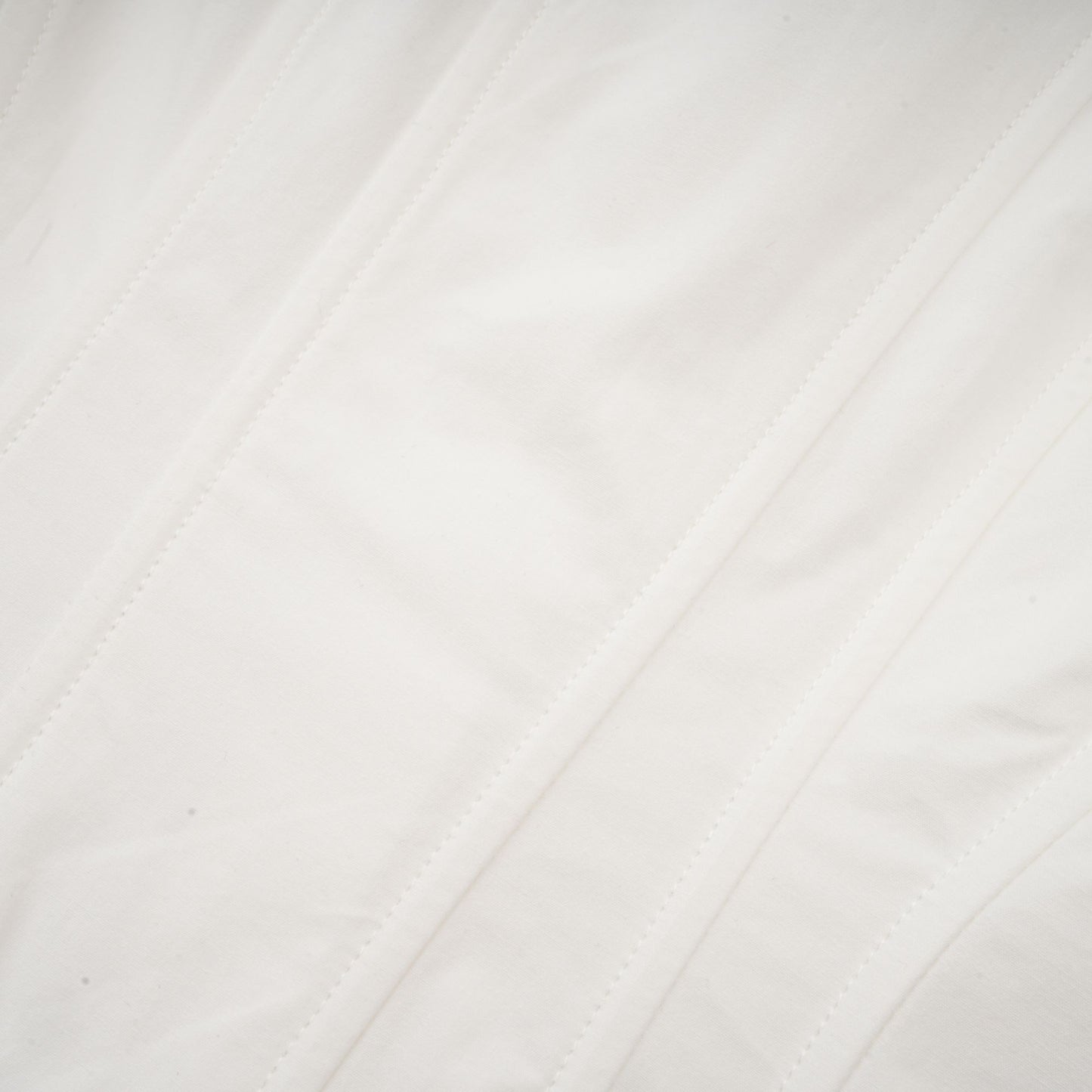 Orlane white cinched-waist pleated mini shirt dress