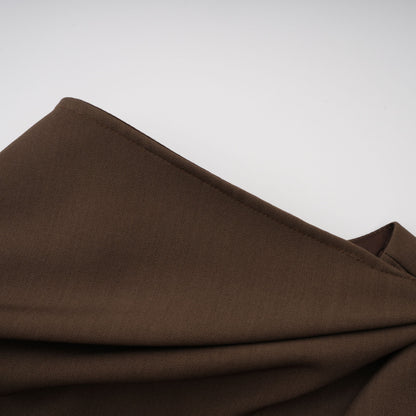 Francesca Brown Asymmetrical Gathered Mini Dress
