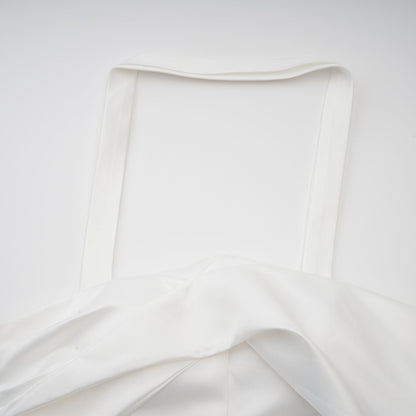 Olivia white halterneck ruffled mini dress
