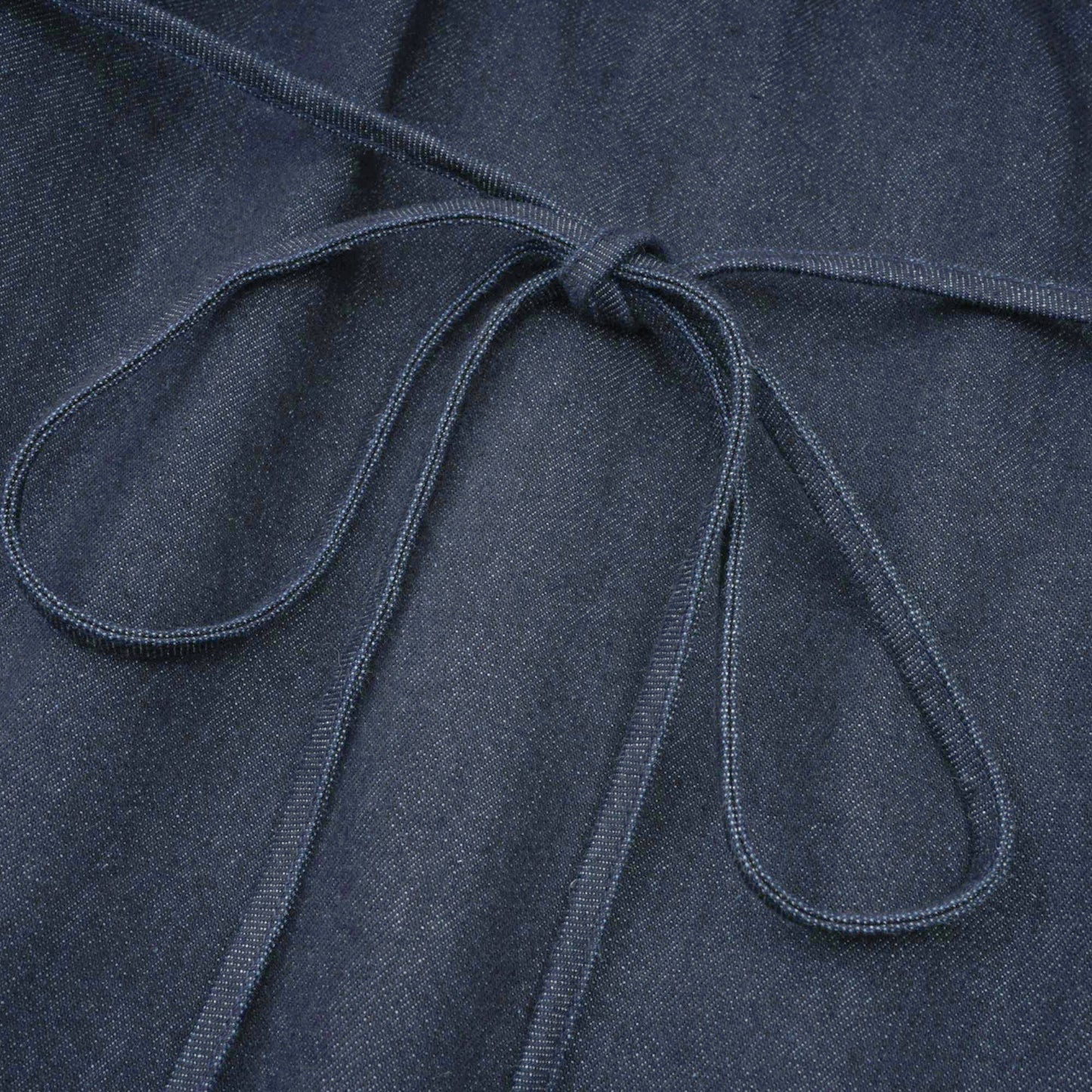Mirabel dark-blue contrast-stitch denim mini dress