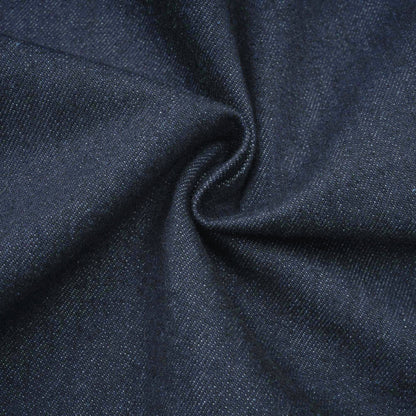 Mirabel dark-blue contrast-stitch denim mini dress