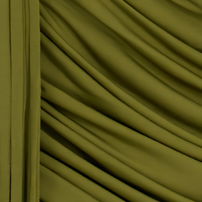 Linnea Green Halteneck Asymmetrical Ruched Mini Dress