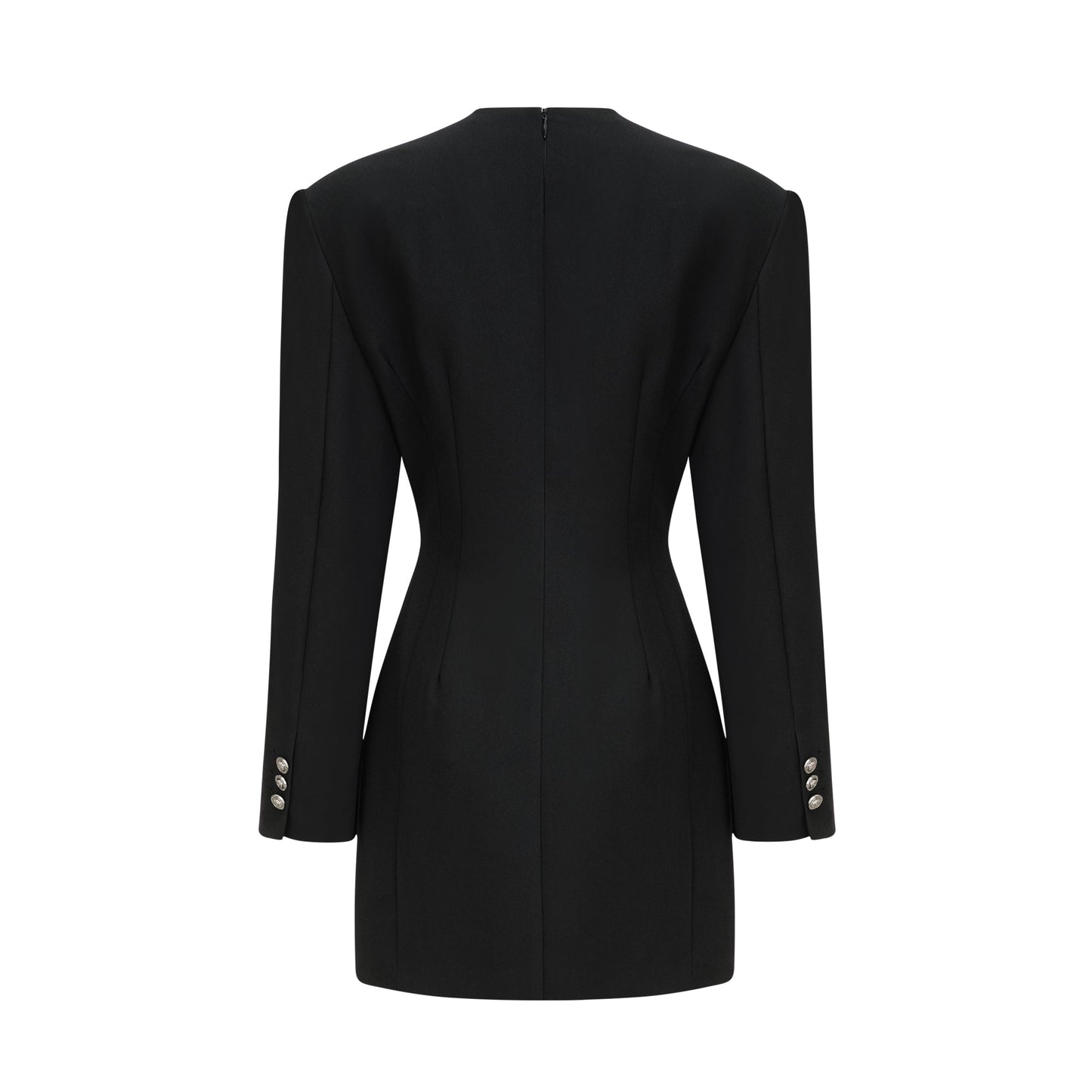 Magali black hourglass mini dress