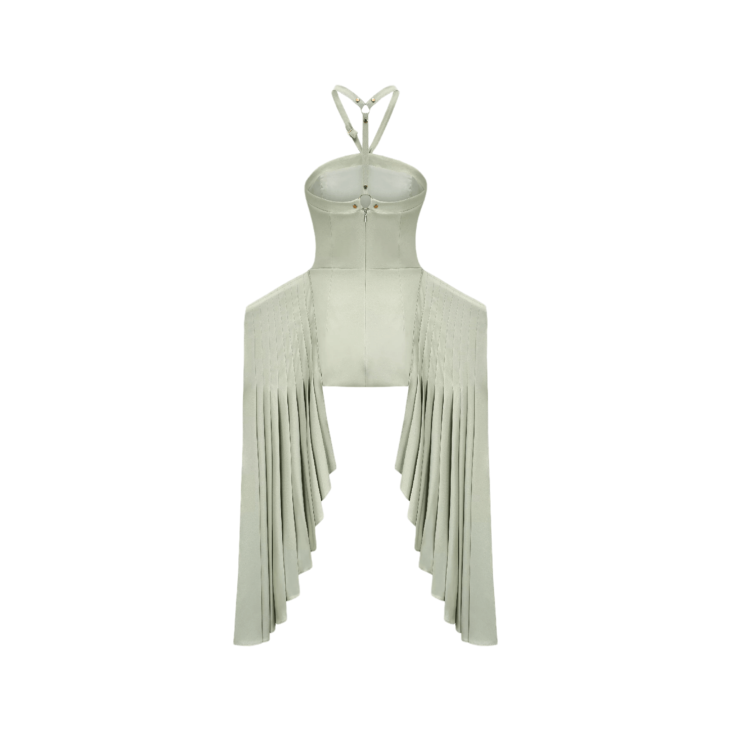 Michel layered-hemline mini dress