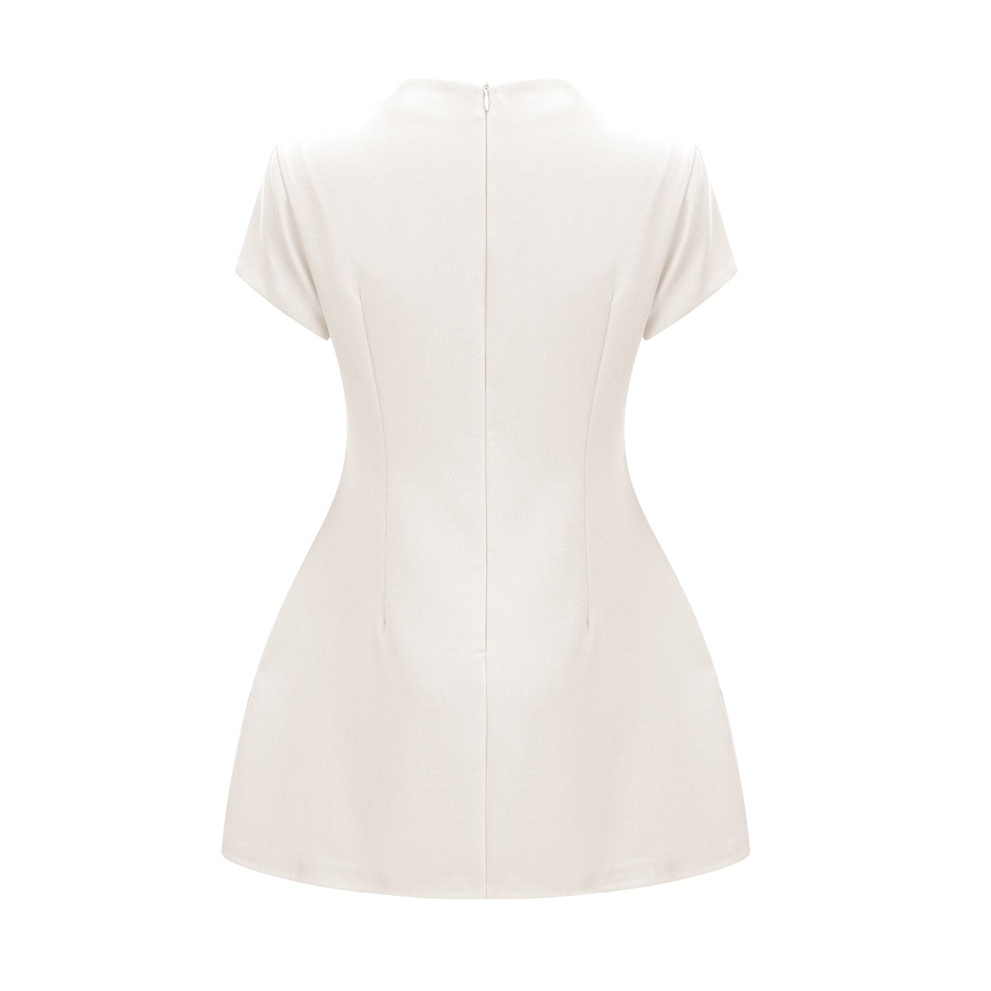 Esther White Cap Sleeve Mini Dress