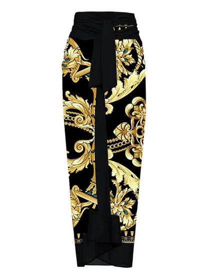 Regal Baroque Swimwear Two-Piece Set