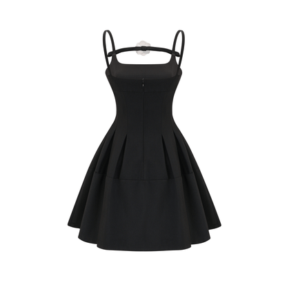 Camellia Pleated Mini Dress