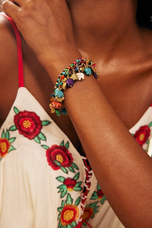 Elephant Retro Braided Bracelet-Sunfere