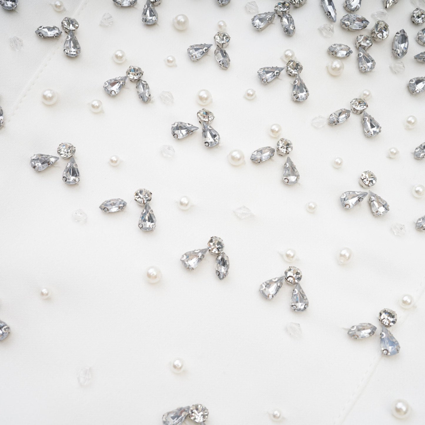 Melisande white embellished mini dress