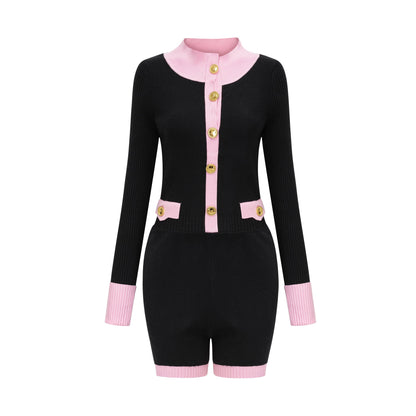 Ondinea black knitted bodysuit