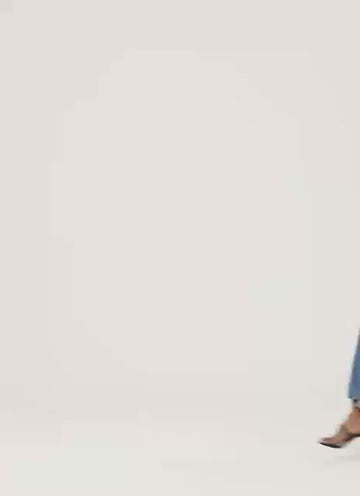 Flower Decorated Denim Mini Skirt